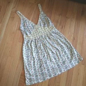 Topshop Sleeveless Floral Button-Up Summer Dress